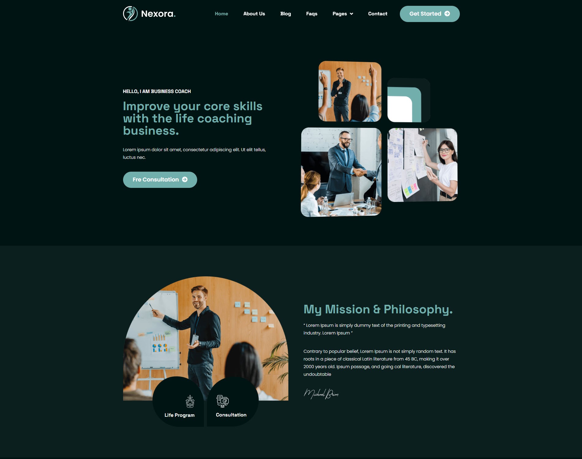 Website Design for Business Consultation